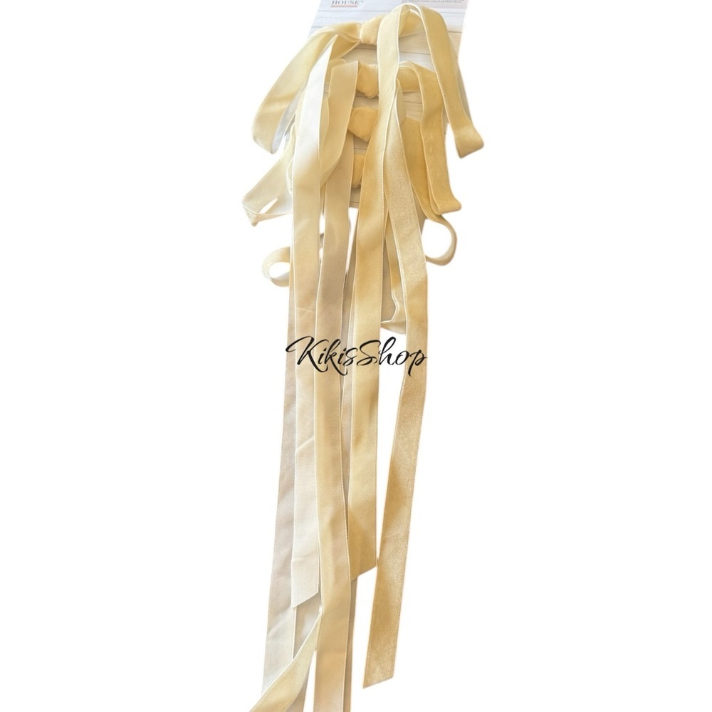 My Texas House Easter Pre-Tied Ivory Polyester Bows, 4 Count
